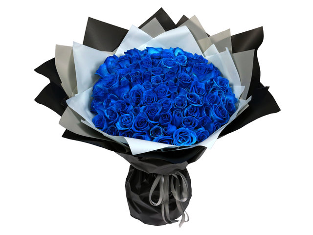 Florist Flower Bouquet - Blue rose bouquet CC01 - L8830 Photo