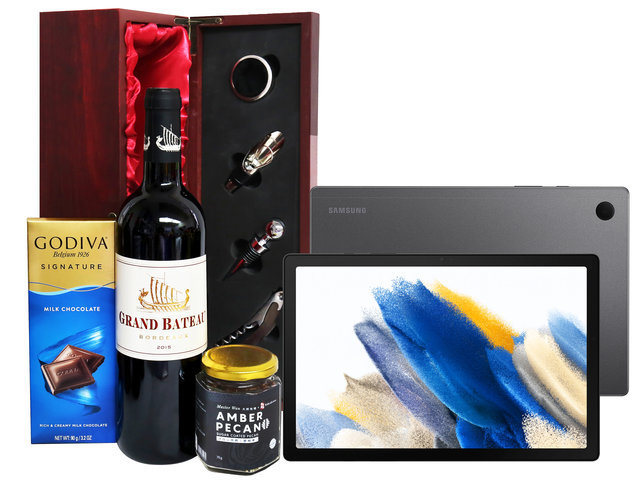 Wine n Food Hamper - Galaxy Tab A8 Mobile Tablet Hamper SS05 - FDG0607A2 Photo